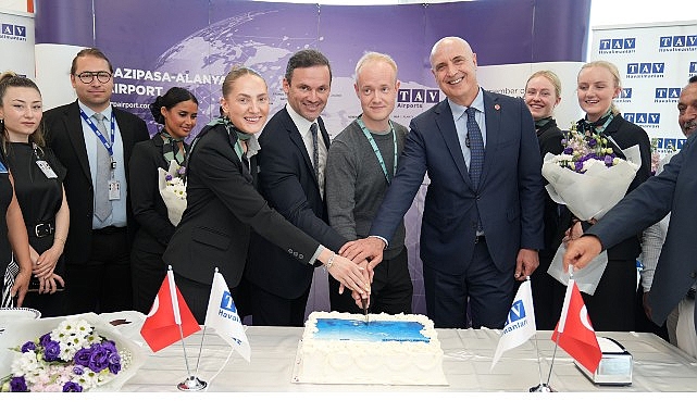 Gazipaşa-Alanya Havalimanı, Copenhagen Air Taxi’nin ilk uçuşunu karşıladı