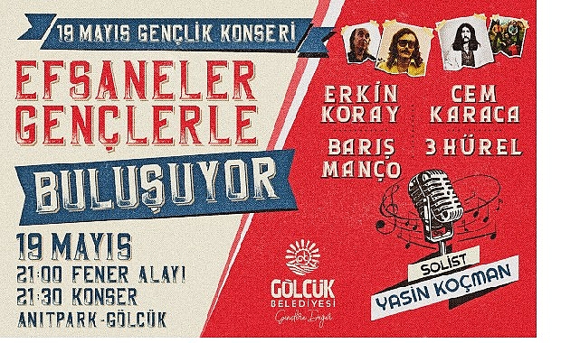Gölcük’te 19 Mayıs Coşkusu Gençlik Konseri ile Katlanacak