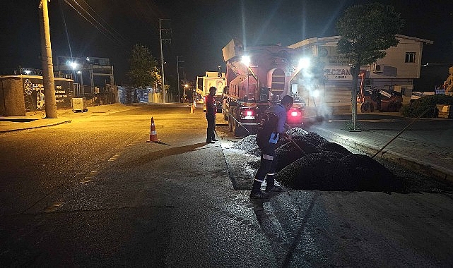 Büyükşehir sahada, yollar 7/24 güvende