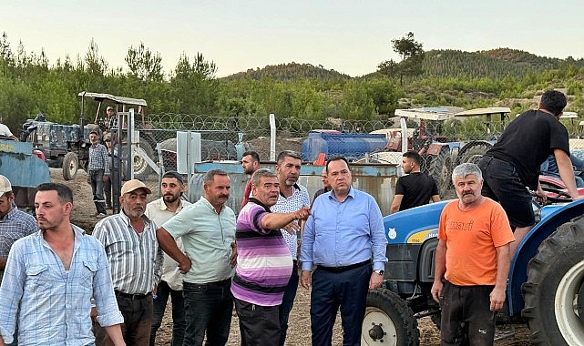 Başkan Dutlulu Yangın Bölgesinde İncelemelerde Bulundu