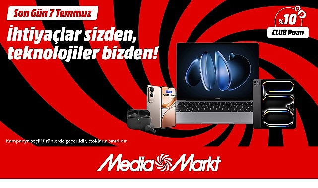 MediaMarkt’tan “İhtiyaçlar Sizde, Teknolojileri MediaMarkt’ta” kampanyası