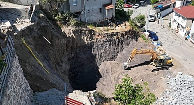 Değirmendere’de toprak kaymasına hızlı müdahale