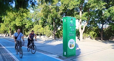 Konya Büyükşehir’in Yapay Zeka Destekli Bisiklet Sayaçları Devrede