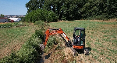 Sulama kanallarında hummalı temizlik