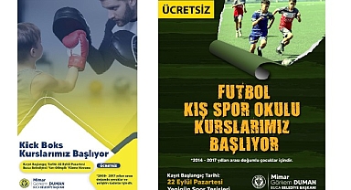 Buca Belediyesi’nden ücretsiz kick boks ve futbol kursları