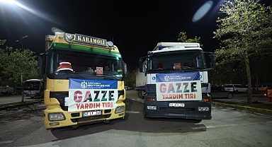 Büyükşehir’in ilk yardım tırları Gazze’ye yola çıktı