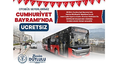 29 Ekim’de Ulaşım Ücretsiz Olacak